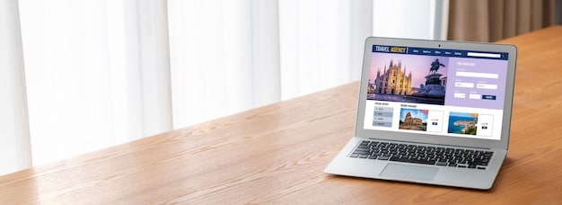 A split-screen image showing two different travel booking websites on laptops, side-by-side, each displaying different prices for the same flight. The image highlights the importance of comparison shopping.